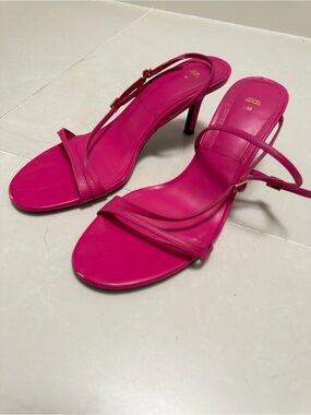 Zara Fuchsia Strappy Stiletto Sandals